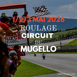 1 JOUR DE ROULAGE MUGELLO le 2 juin 2026  + BOX INCLUS