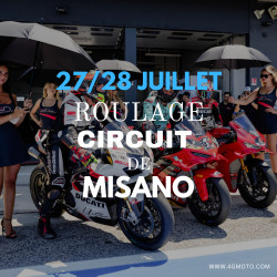 2 JOURS DE ROULAGE Misano les 27/28 juillet 2026 + box inclus