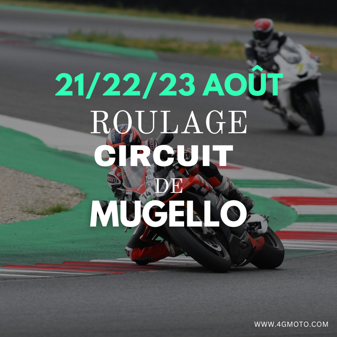 3 JOURS DE ROULAGE MUGELLO les 21/22/23 août 2026  + BOX INCLUS