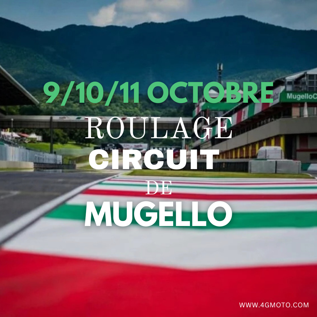3 JOURS DE ROULAGE MUGELLO les 9/10/11 octobre 2026  + BOX INCLUS