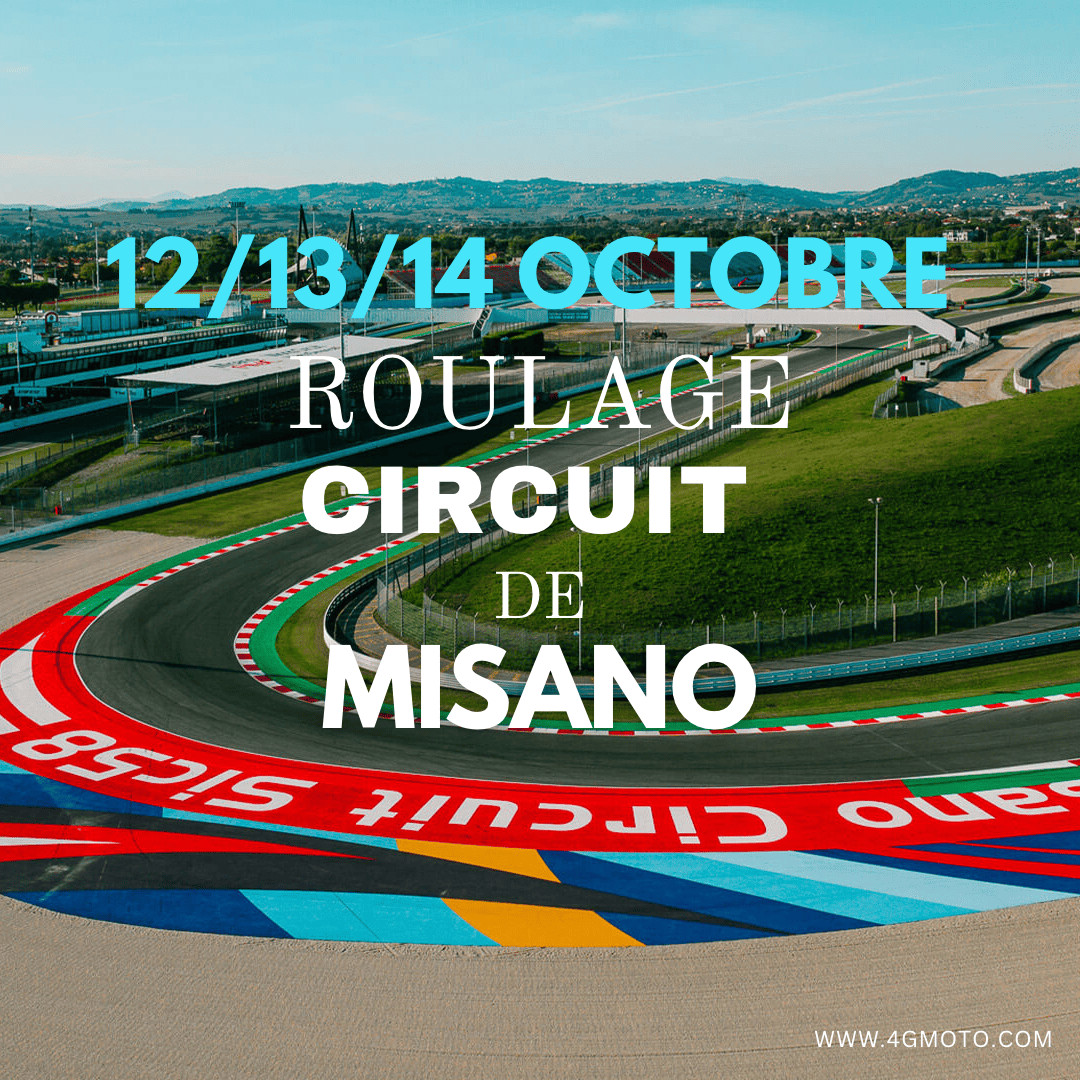 3 JOURS DE ROULAGE Misano les 12/13/14 octobre 2026 + box inclus